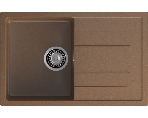GRANFEST Мойка композит QUADRO GF-Q--780L чаша с крылом 780*500 мм терракот арт.GF- GRANFEST Мойка композит QUADRO GF-Q--780L чаша с крылом 780*500 мм терракот арт.GF-