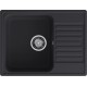 GranFest QUARZ (ECO-13) Мойка чаша+кр 620*480 (черный)