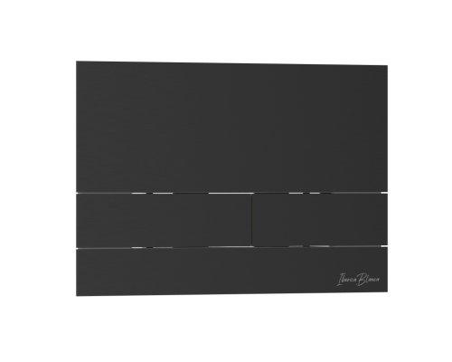Кнопка смыва IBERICA BLANCA INOX-S нержавеющая сталь, черный матовый (IB.B016.04)