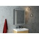 Зеркало-шкаф Mirror Box black Led 600х800