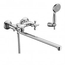 Standard Смеситель для ванны, плоск.пов.излив 350мм, р/ДВ, хром, LM, LM2112C