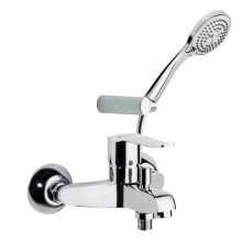 Смеситель для ванны наружнего монтажа однорычажный с душевым комплектом YPSILON PLUS 6405T3