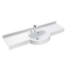 Раковина ОТЕЛЬ 5/1500 с навесами и диспенсором