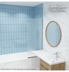 Шторка для ванны IBERICA BLANCA Mod.403 неподвижная матовое стекло/хром 70х140см (IB403.MC.140.70)
