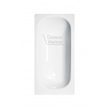 DONNA VANNA Ванна стальная 140x70x40 cм. с опорной подставкой, без ранта, белая орхидея, ВИЗ