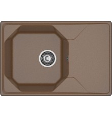GRANFEST Мойка композит UNIQUE, GF-U-740L, чаш+кр 740*500, терракот