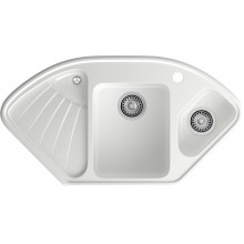 GRANFEST Мойка композит CORNER  GF-C--1040E угловая 1039*560мм   иней арт.GF-