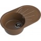GRANFEST Мойка композит RONDO GF-R--750L чаша с крылом 750*460мм терракот арт.GF-