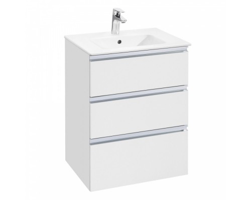 GAP Тумба под раковину GAP 60, белый глянец, 3 ящ., ROCA GAP Тумба под раковину GAP 60, белый глянец, 3 ящ., ROCA