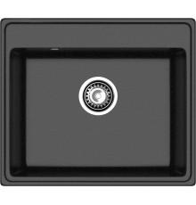 GRANFEST Мойка композит VERTEX, GF-V-580, чаша 580*500, черный