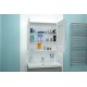 Зеркало-шкаф Elliott LED 800х800 с датчиком движения, розеткой