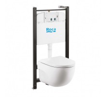 MERIDIAN Комплект 3 в 1 (инсталляции+подв. унитаз Rimless+сиденье SUPRALIT). ROCA