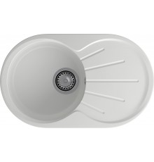 GRANFEST Мойка композит RONDO GF-R--750L  чаша с крылом 750*460мм   иней арт.GF-