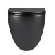 GLAZER BLACK MATT Унитаз подвесной безободковый с сиденьем микролифт,черный, LM, 9612004