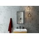 Зеркало-шкаф Mirror Box black Led 350х650 правый