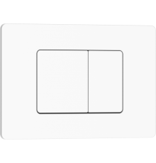 Кнопка смыва IBERICA BLANCA INOX-C нержавеющая сталь, белый матовый (IB.B011.001.000)