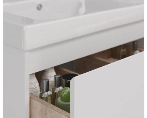 Тумба Lemark COMBI 125 см под 2 раковины, подвесная/напольная,4 ящика, цвет корпуса, фасада: Белый г Тумба Lemark COMBI 125 см под 2 раковины, подвесная/напольная,4 ящика, цвет корпуса, фасада: Белый г