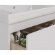 Тумба Lemark COMBI 125 см под 2 раковины, подвесная/напольная,4 ящика, цвет корпуса, фасада: Белый г