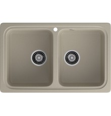 GRANFEST Мойка композит STANDART GF-S--780K  2 чаши 780*510 мм  топаз арт.GF-