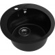 GRANFEST Мойка композит RONDO GF-R--480 D=480 мм черный арт.GF-