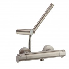 Термостатический смеситель для душа наружнего монтажа с душевым комплектом ALEXIA 3634DNC никель бра