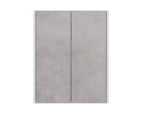 Шкаф Lemark COMBI 60 см подвесной, 2-х дверный, цвет фасада: Бетон, цвет корпуса: Белый глянец Шкаф Lemark COMBI 60 см подвесной, 2-х дверный, цвет фасада: Бетон, цвет корпуса: Белый глянец