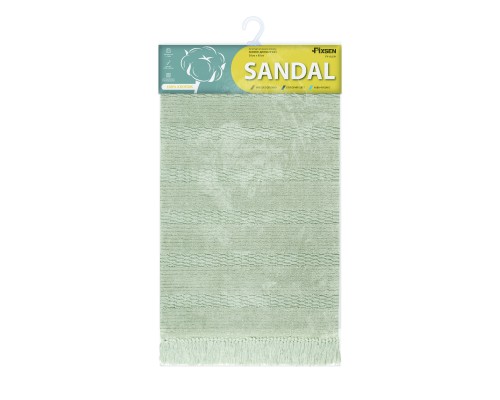 Коврик для ванной 1-ый Fixsen SANDAL, FX-8020N, светло-серый, 50х80см Коврик для ванной 1-ый Fixsen SANDAL, FX-8020N, светло-серый, 50х80см