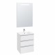 GAP Тумба под раковину GAP 60, белый глянец, 3 ящ., ROCA