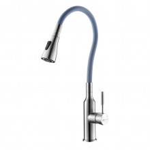 Expert Смеситель для кухни, гиб.излив 203мм, р/ОД, матовый/серый, LM, LM5082S-Gray