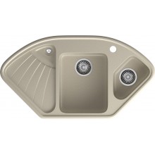 GRANFEST Мойка композит CORNER  GF-C--1040E угловая 1039*560мм топаз  арт.GF-