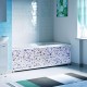 ОПТИМА_Decor Экран для ванны 150 см,ПВХ с офсетной печатью,(мозайка жемчужная-034), ALAVANN