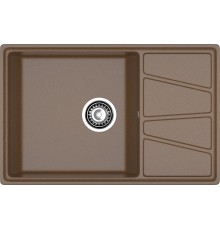 GRANFEST Мойка композит VERTEX, GF-V-780L, чаш+кр 780*500, терракот