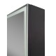 Зеркало-шкаф Mirror Box black Led 600х800