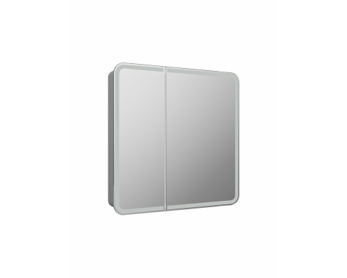 Зеркало-шкаф Elliott LED 800х800 с датчиком движения, розеткой