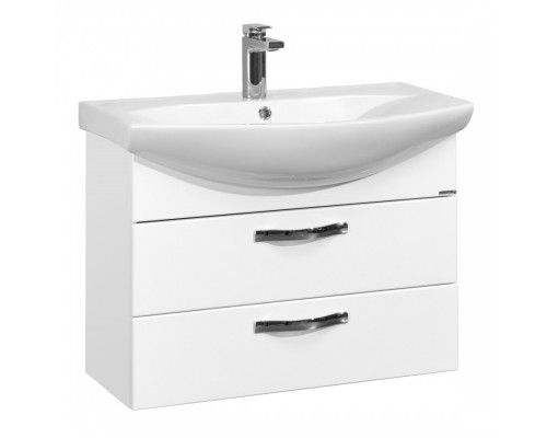 Тумба АРИЯ 80 М, подвесная, бел. (под раковину СМАЙЛ 80)