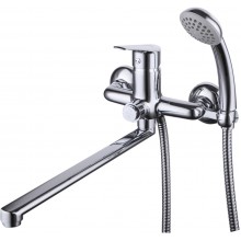 Partner Смеситель для ванны, плоск.пов.излив 300мм держ.на теле, р/ОД, хром, LM, LM6557C