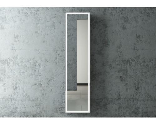 Зеркало-шкаф Mirror Box black Led 400х1600