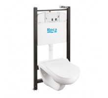 VICTORIA Комплект 3 в 1 (инсталляция+подв. унитаз Rimless+сиденье дюропл. Slim). ROCA