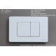 Кнопка смыва IBERICA BLANCA INOX-C нержавеющая сталь, белый матовый (IB.B011.001.000)