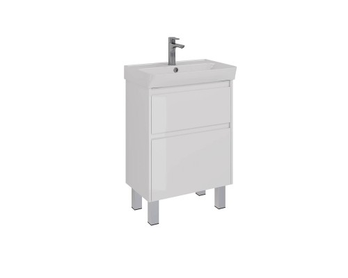 Тумба Lemark COMBI 60 см под 1 раковину, подвесная/напольная, 2 ящика, цвет корпуса, фасада: Белый г Тумба Lemark COMBI 60 см под 1 раковину, подвесная/напольная, 2 ящика, цвет корпуса, фасада: Белый г