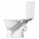 УНО Унитаз-компакт,косой вып.,2-х реж.,арм., сид.п/п с сис. soft-close САНТЕК