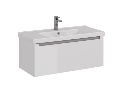 Тумба Lemark BUNO MINI 100 см под 1 раковину, подвесная, 1 ящик, цвет планки: Серый, цвет корпуса, ф Тумба Lemark BUNO MINI 100 см под 1 раковину, подвесная, 1 ящик, цвет планки: Серый, цвет корпуса, ф