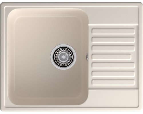 GranFest QUARZ (ECO-13) Мойка чаша+кр 620*480 (белый)