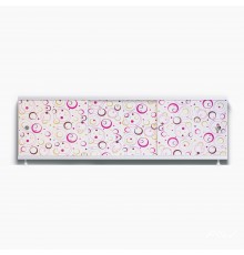ОПТИМА_Decor Экран для ванны 150 см,ПВХ с офсетной печатью,(геометрия круги лиловые-044), ALAVANN