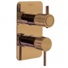 Встраиваемый смеситель для душа ODISEA JOYA 591512SCUC медь на 2 выхода 