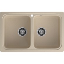 GRANFEST Мойка композит STANDART GF-S--780K  2 чаши 780*510 мм, кашемир