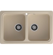 GRANFEST Мойка композит STANDART GF-S--780K  2 чаши 780*510 мм, кашемир