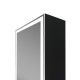 Зеркало-шкаф Mirror Box black Led 400х1600