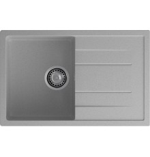 GRANFEST Мойка композит QUADRO GF-Q--780L  чаша с крылом 780*500 мм  серый арт.GF-