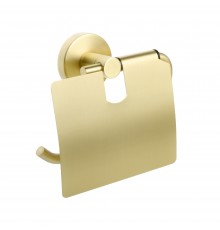 Бумагодержатель с крышкой золото-сатин FIXSEN Comfort Gold FX-87010)